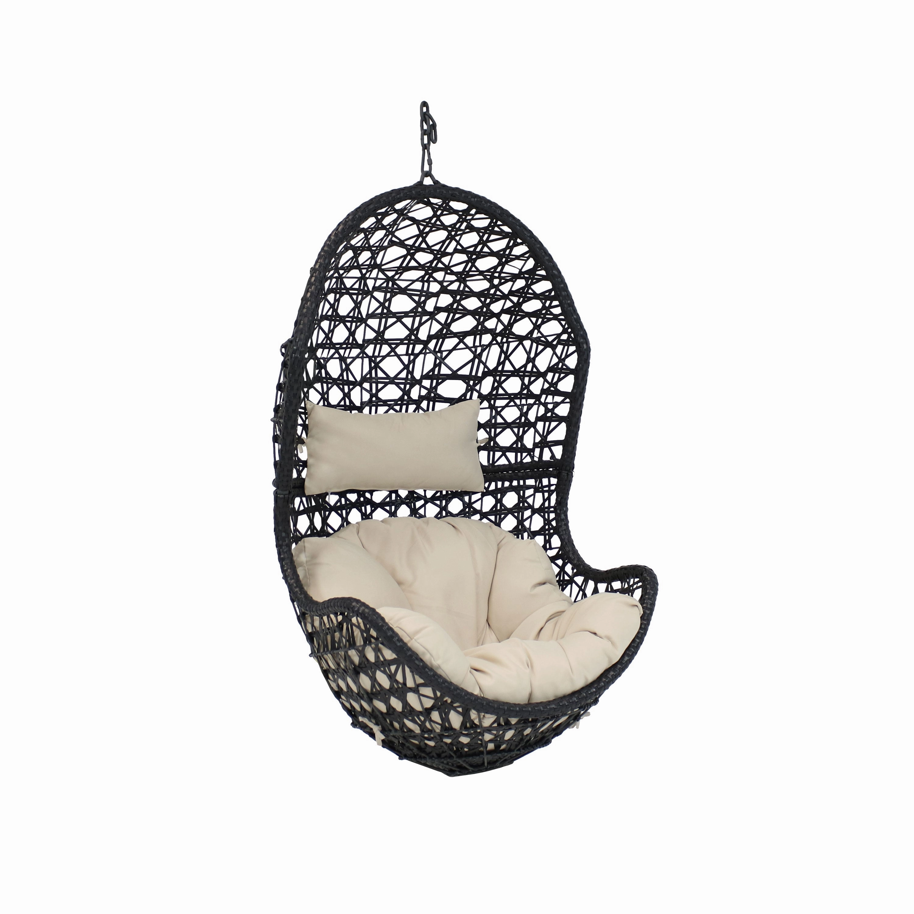 Sunnydaze Cordelia Outdoor Hanging Egg Chair with Cushionoutdoor patio furniture set