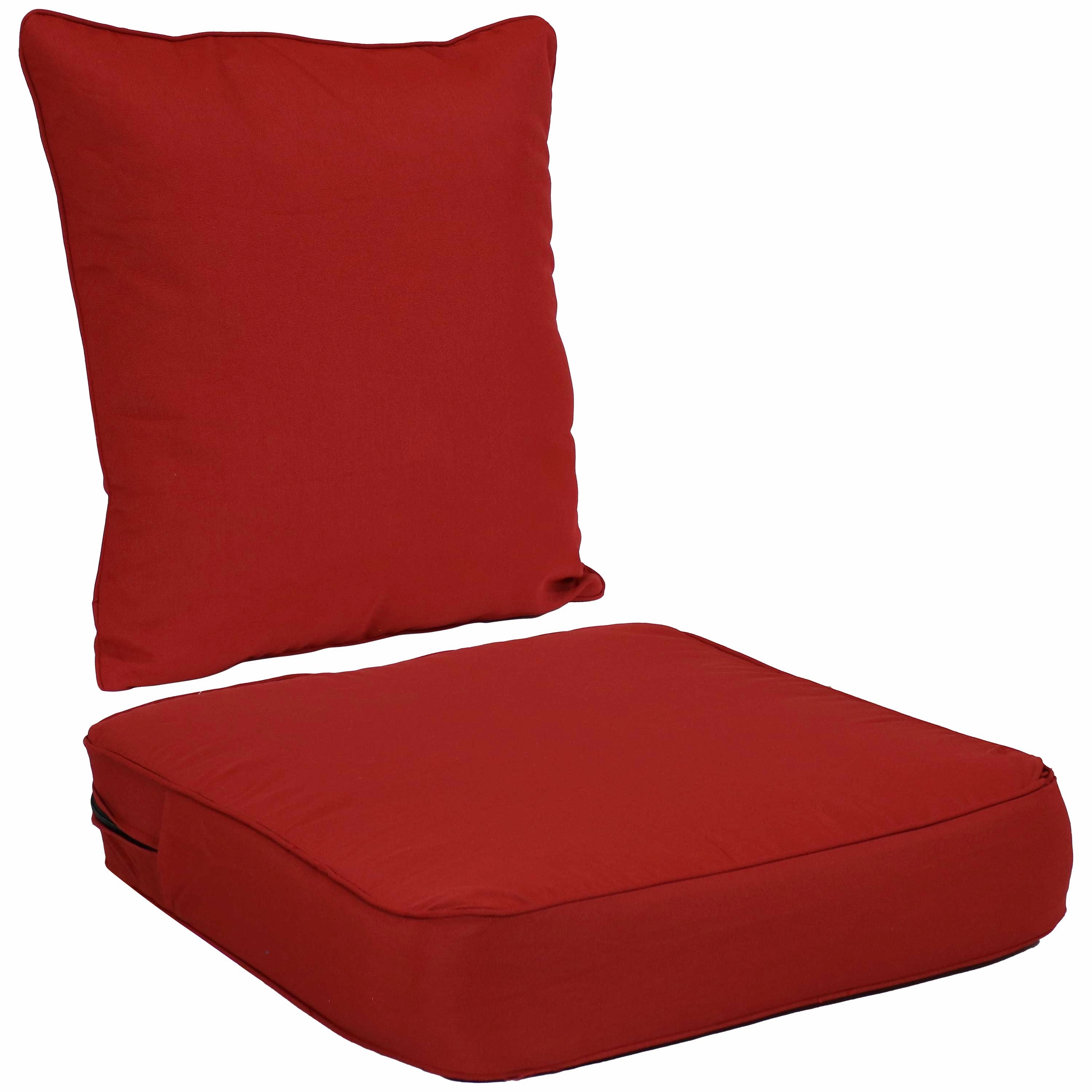 Sunnydaze Deep Seat Cushion Set with Back and Seat Cushionoutdoor patio furniture set