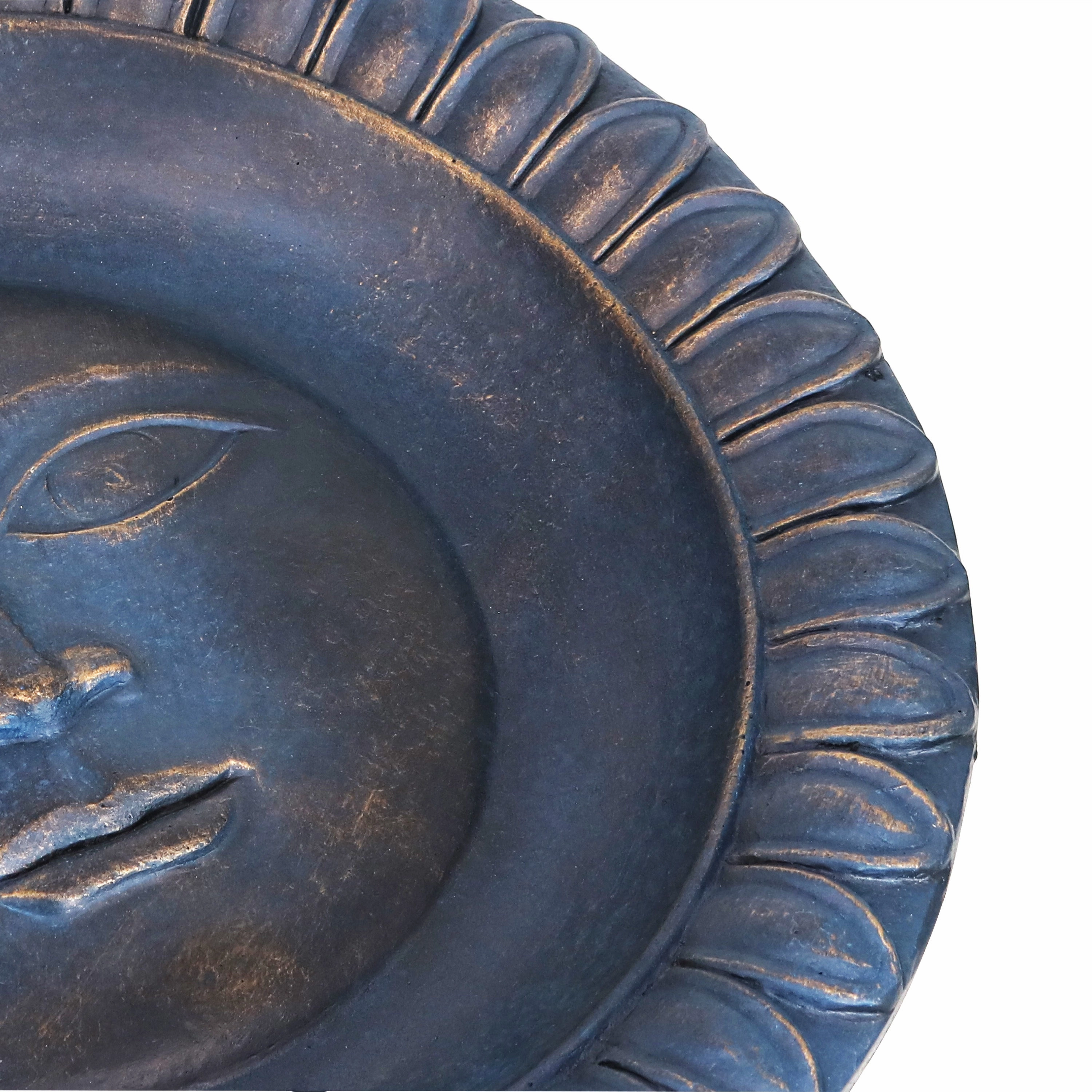 Sunnydaze Faade du Soleil Reinforced Concrete Bird Bath - 26"