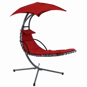 Sunnydaze Floating Chaise Lounge Chair with Umbrellaoutdoor patio furniture set