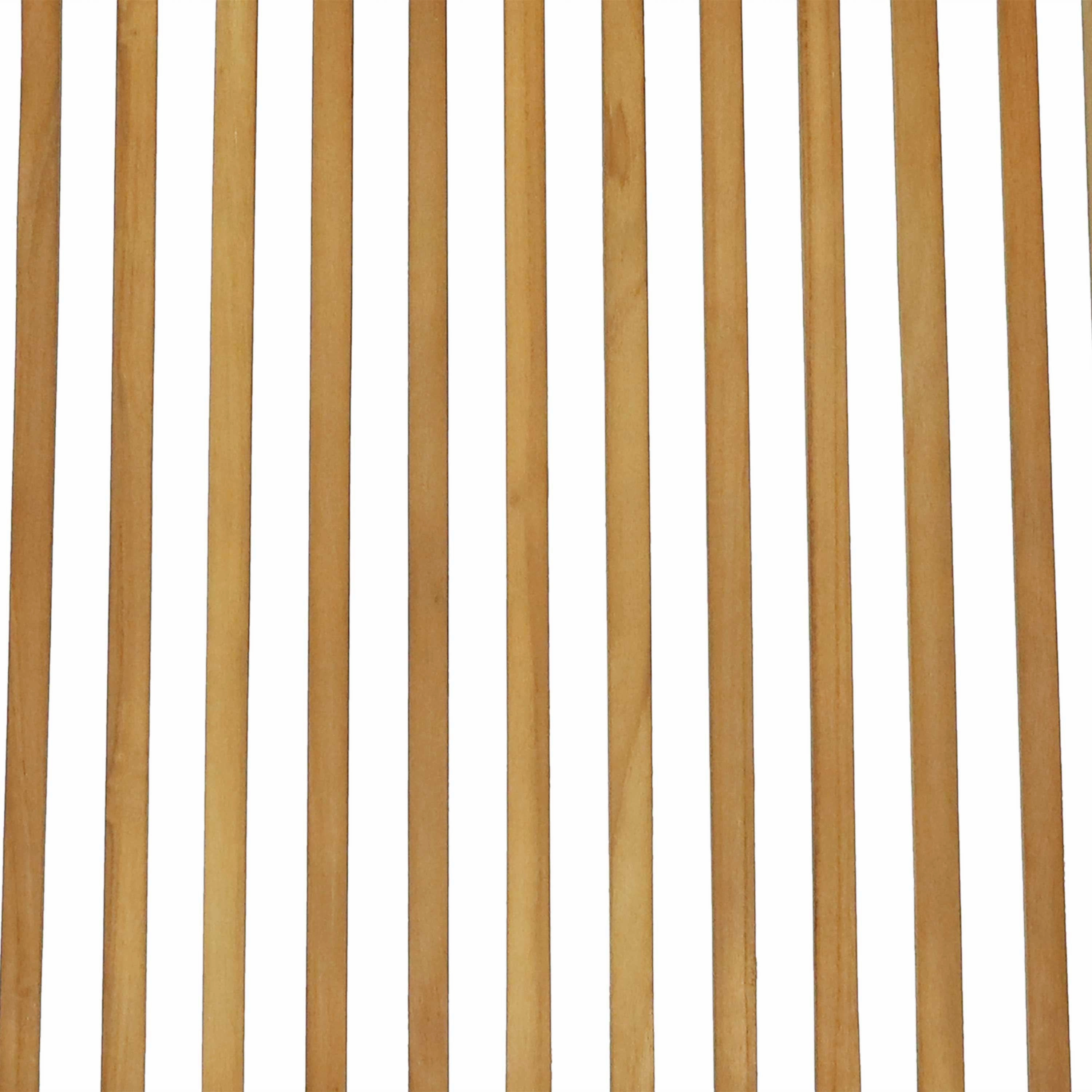 Sunnydaze Hyannis Teak Outdoor Folding Patio Chair with Slat Back