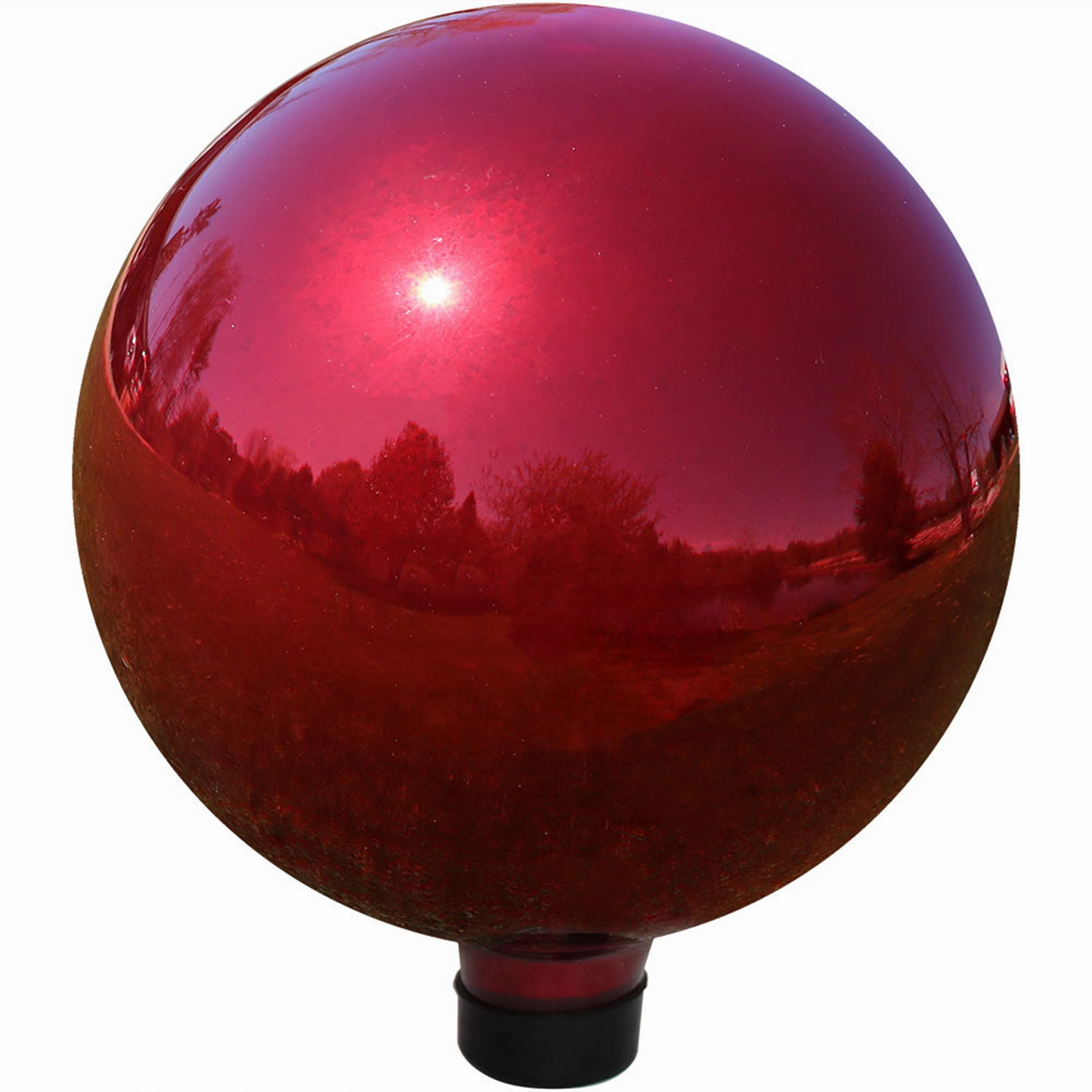 Sunnydaze Mirrored Glass Gazing Globe - 10"outdoor garden decorative ornaments