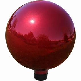 Sunnydaze Mirrored Glass Gazing Globe - 10"outdoor garden decorative ornaments