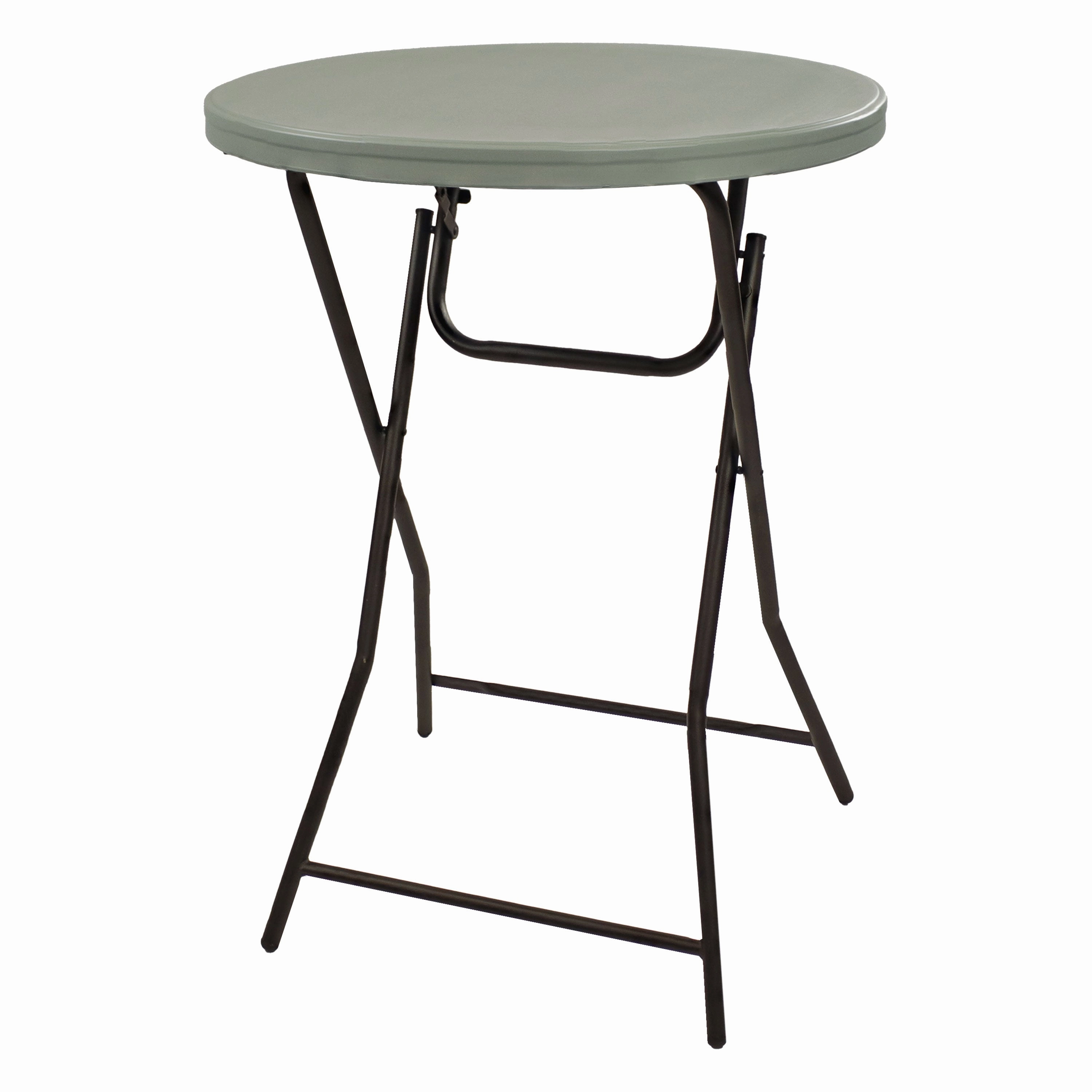 Sunnydaze Plastic Bar-Height Folding Table - 31.75" - Grayoutdoor patio furniture set