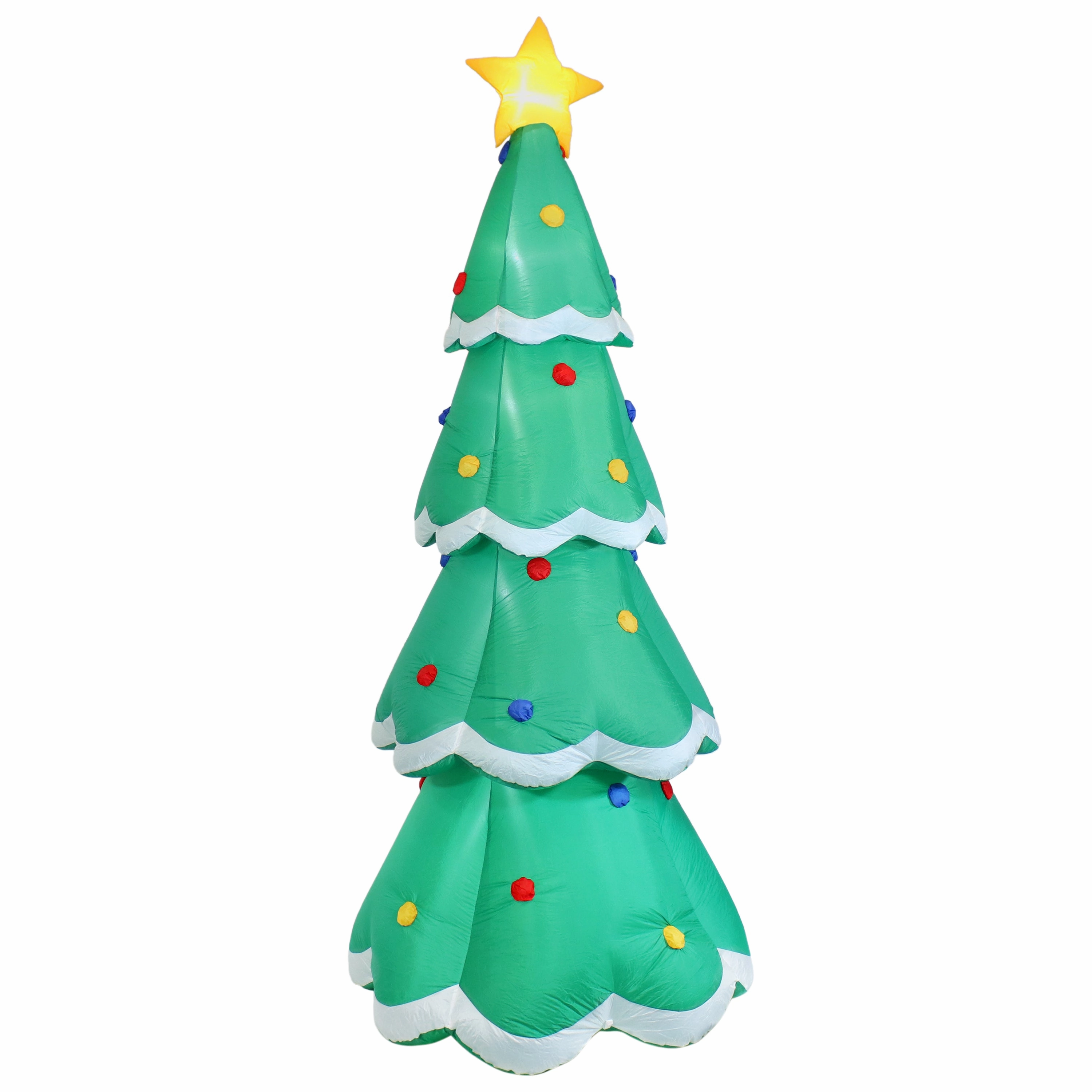 Sunnydaze Pre-Lit Christmas Tree Inflatable Yard Decoration - 9.5' Houtdoor garden decorative ornaments