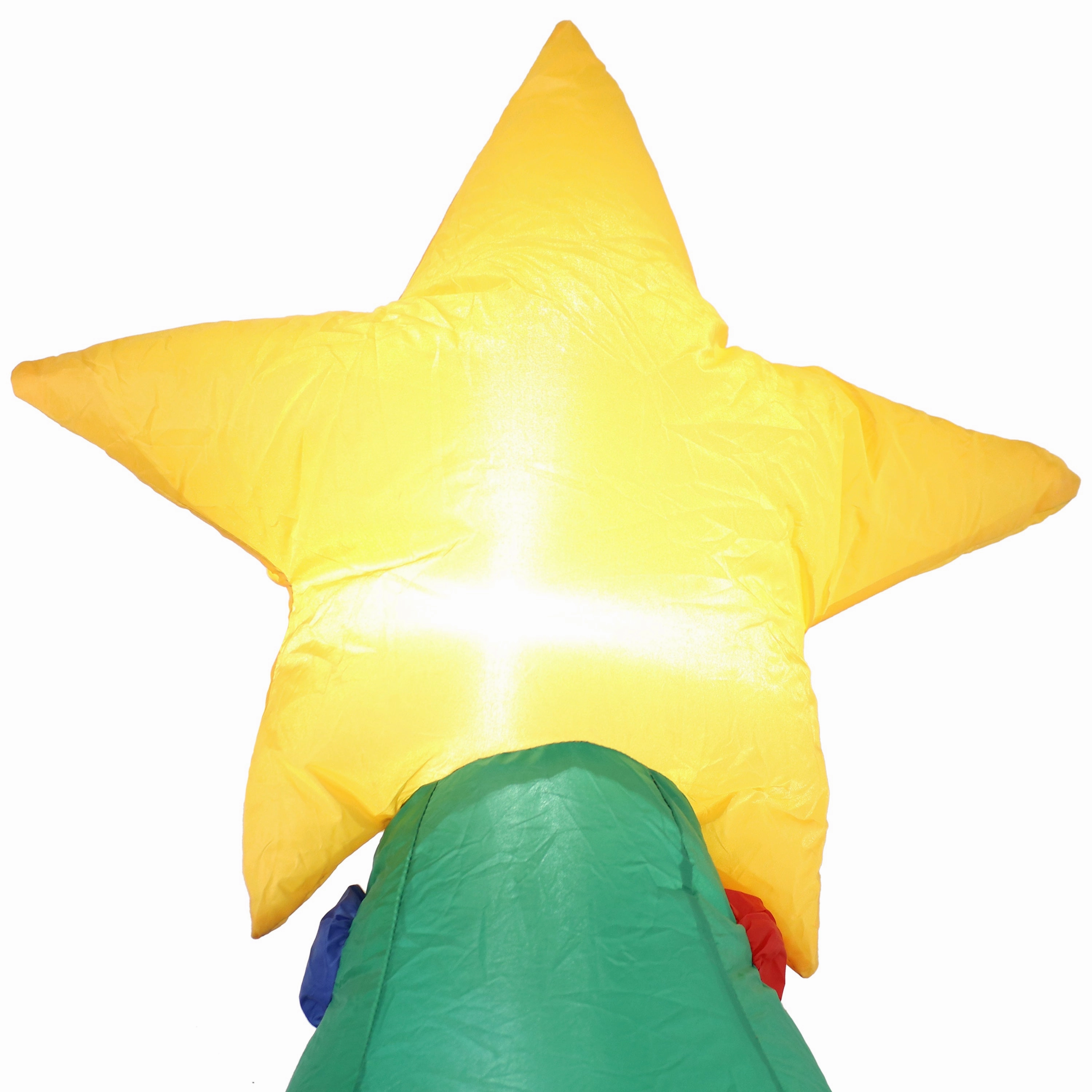 Sunnydaze Pre-Lit Christmas Tree Inflatable Yard Decoration - 9.5' H