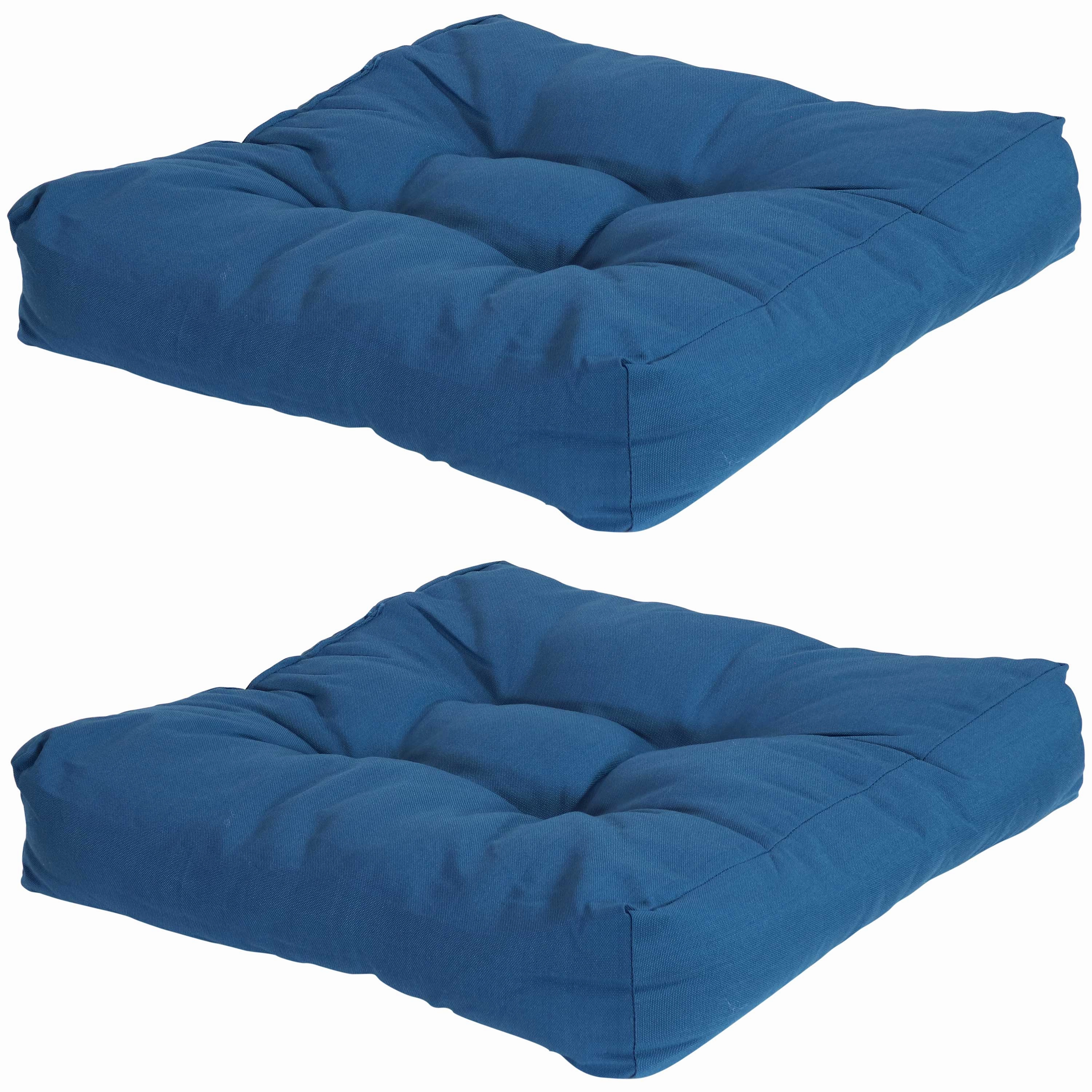 Sunnydaze Set of 2 Olefin Tufted Outdoor Square Patio Cushionsoutdoor patio furniture set