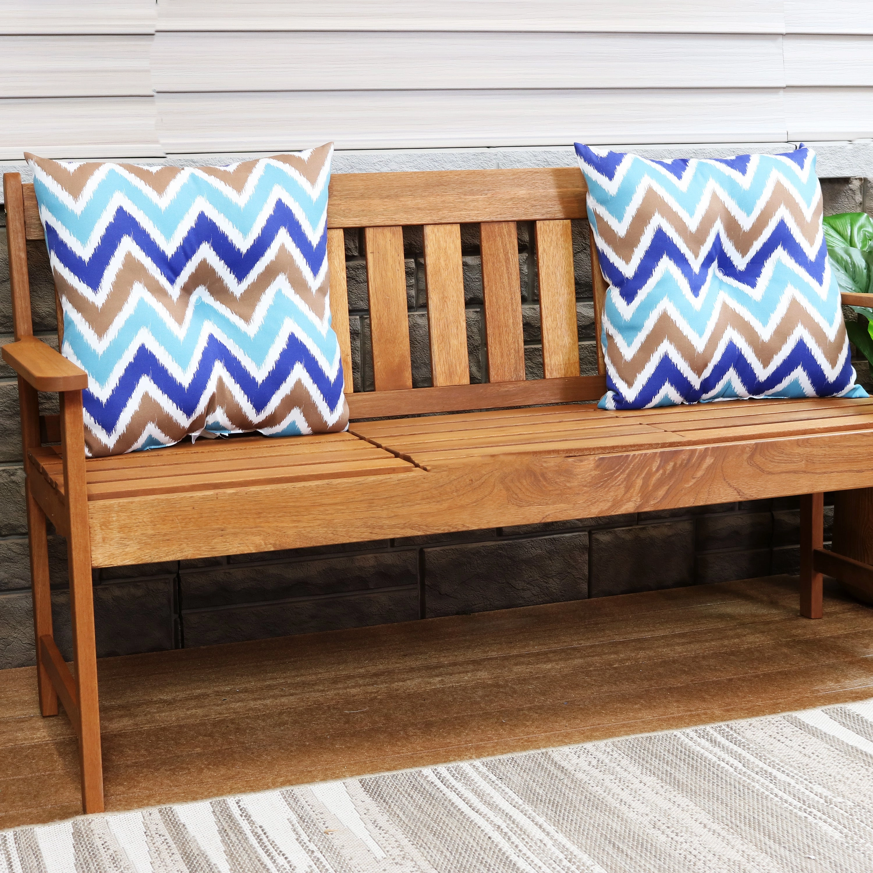 Sunnydaze Tufted Indoor/Outdoor Decorative Throw Pillows