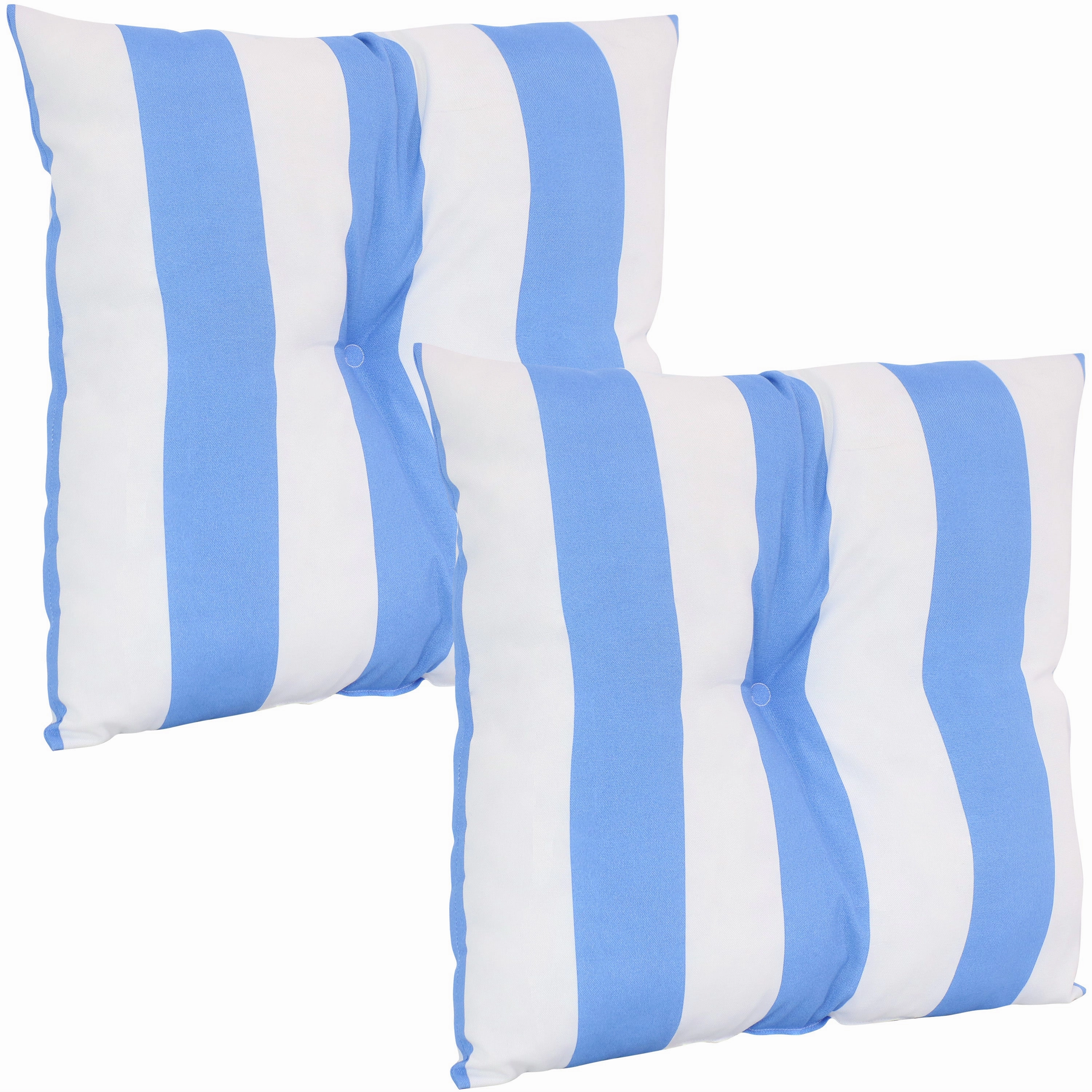 Sunnydaze Tufted Indoor/Outdoor Decorative Throw Pillows