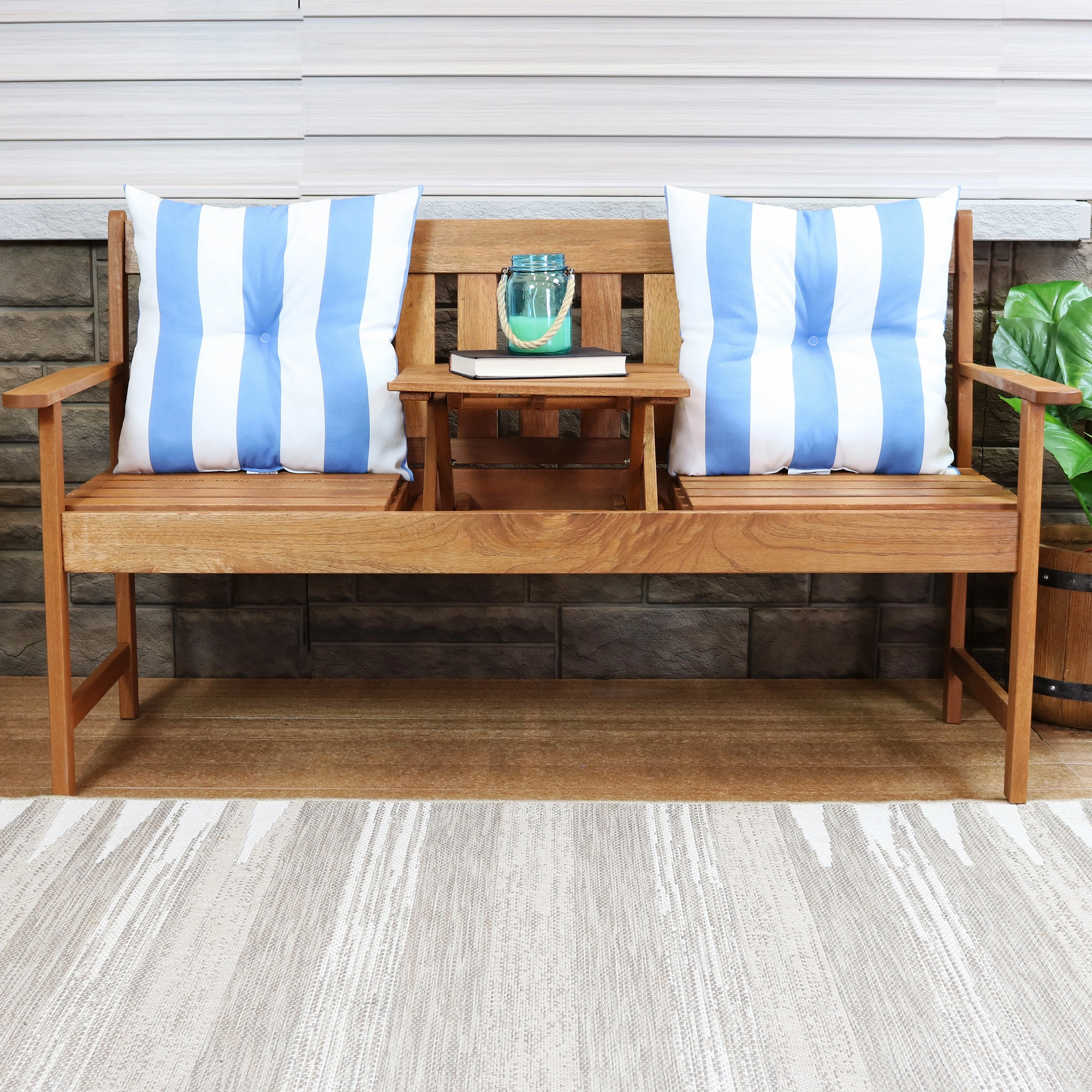 Sunnydaze Tufted Indoor/Outdoor Decorative Throw Pillows
