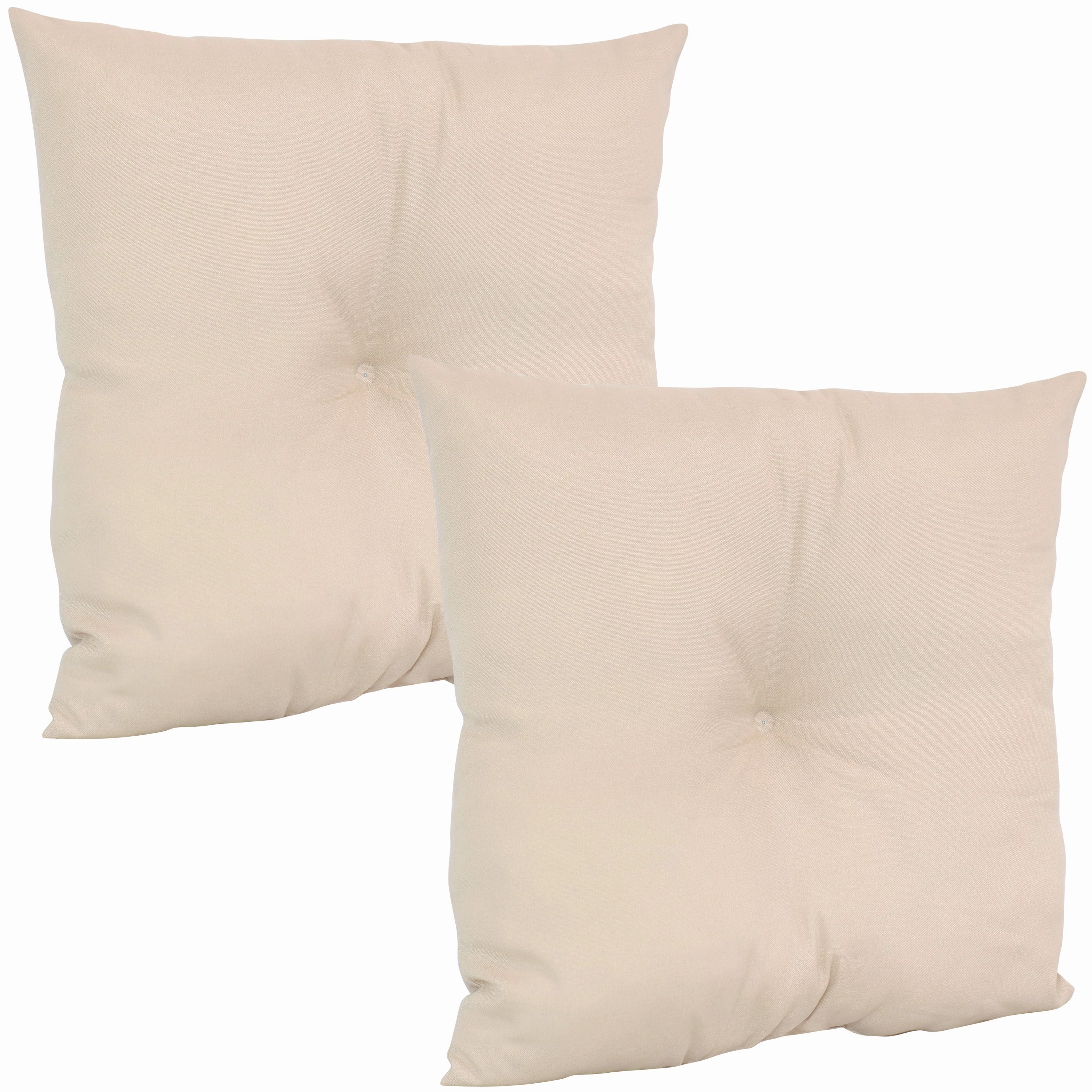 Sunnydaze Tufted Indoor/Outdoor Decorative Throw Pillows