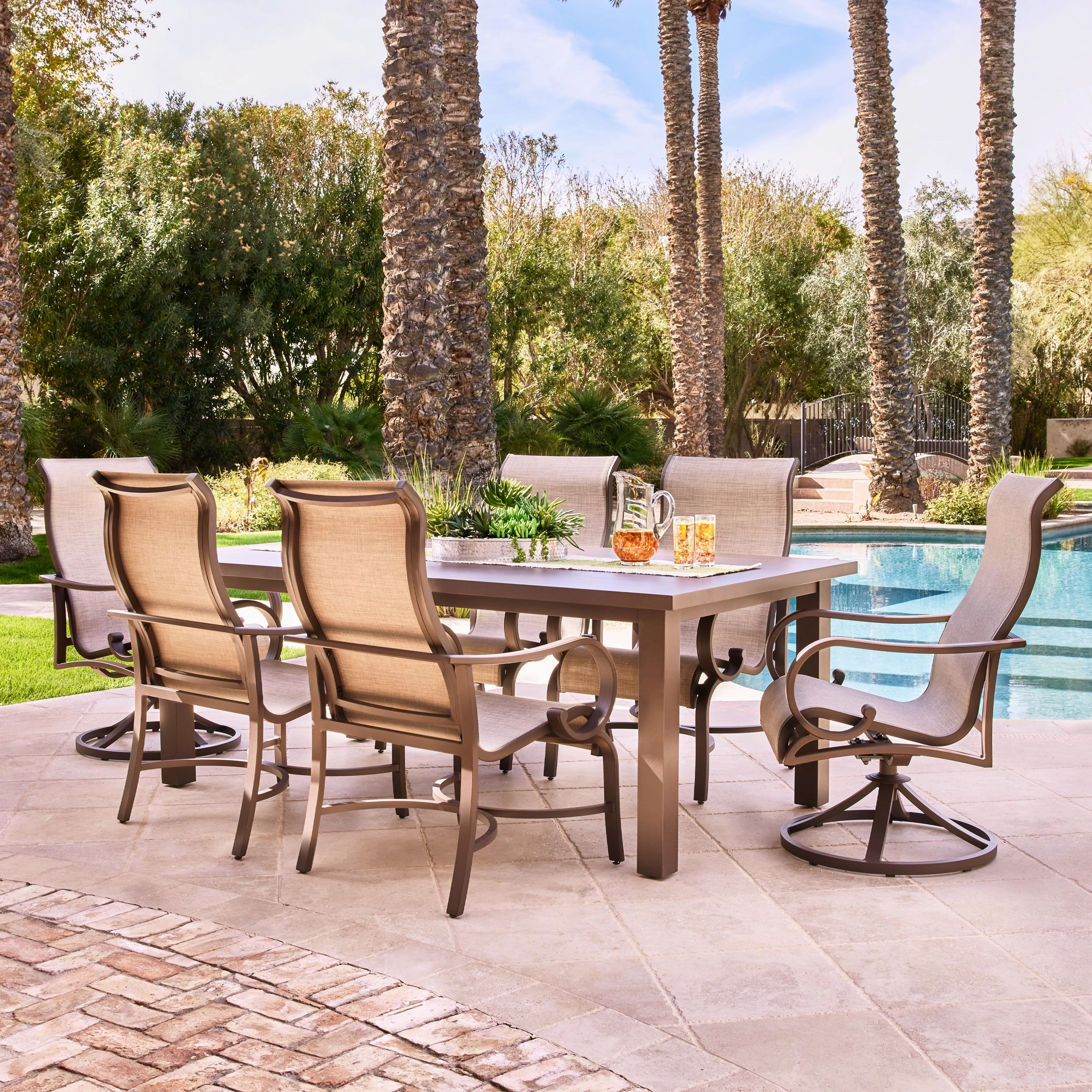 Sunvilla Barlow 82" x 44" Slat Top Dining Table