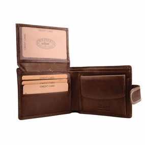 MustShop Sale Adpel Dakota Leather Wallet With License Pocket | Brown
