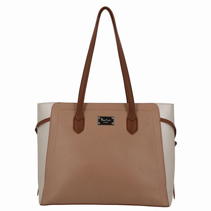 Pierre Cardin Charlie Colourblock Tote | Neutral Metallic Hot Deal Alert Dont Miss Todays Deal