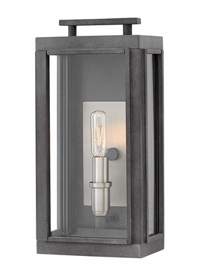 Sutcliffe LED Wall Mount Aged ZincOutdoor wall sconces with motion sensor