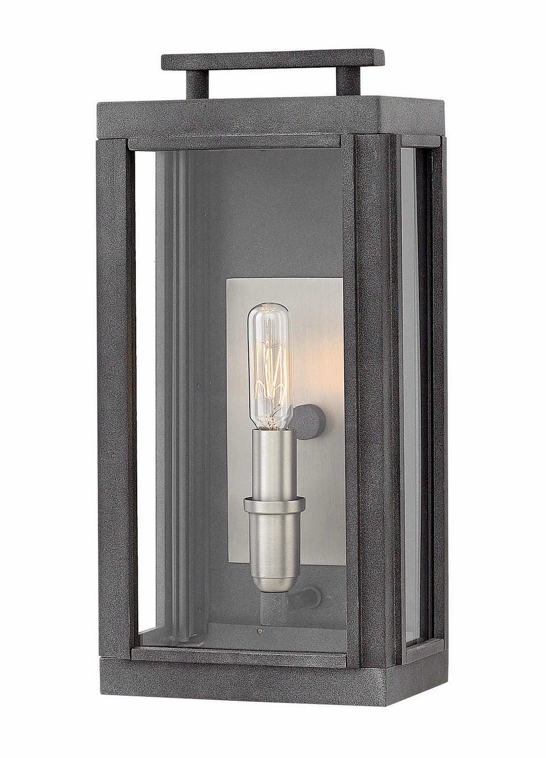 Sutcliffe LED Wall Mount Aged ZincOutdoor wall sconces with motion sensor