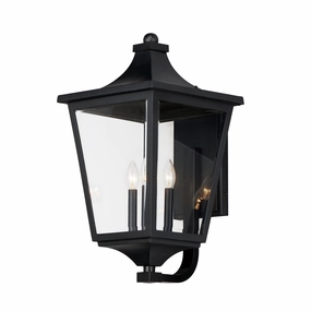 Sutton Place VX Three Light Outdoor Lantern BlackOutdoor wall sconces with motion sensor