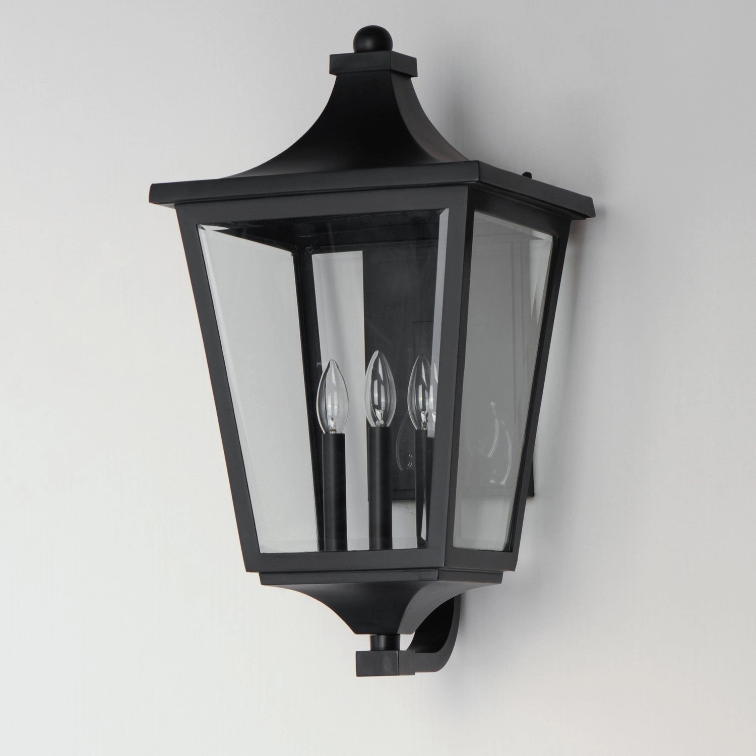 Sutton Place VX Three Light Outdoor Lantern Black