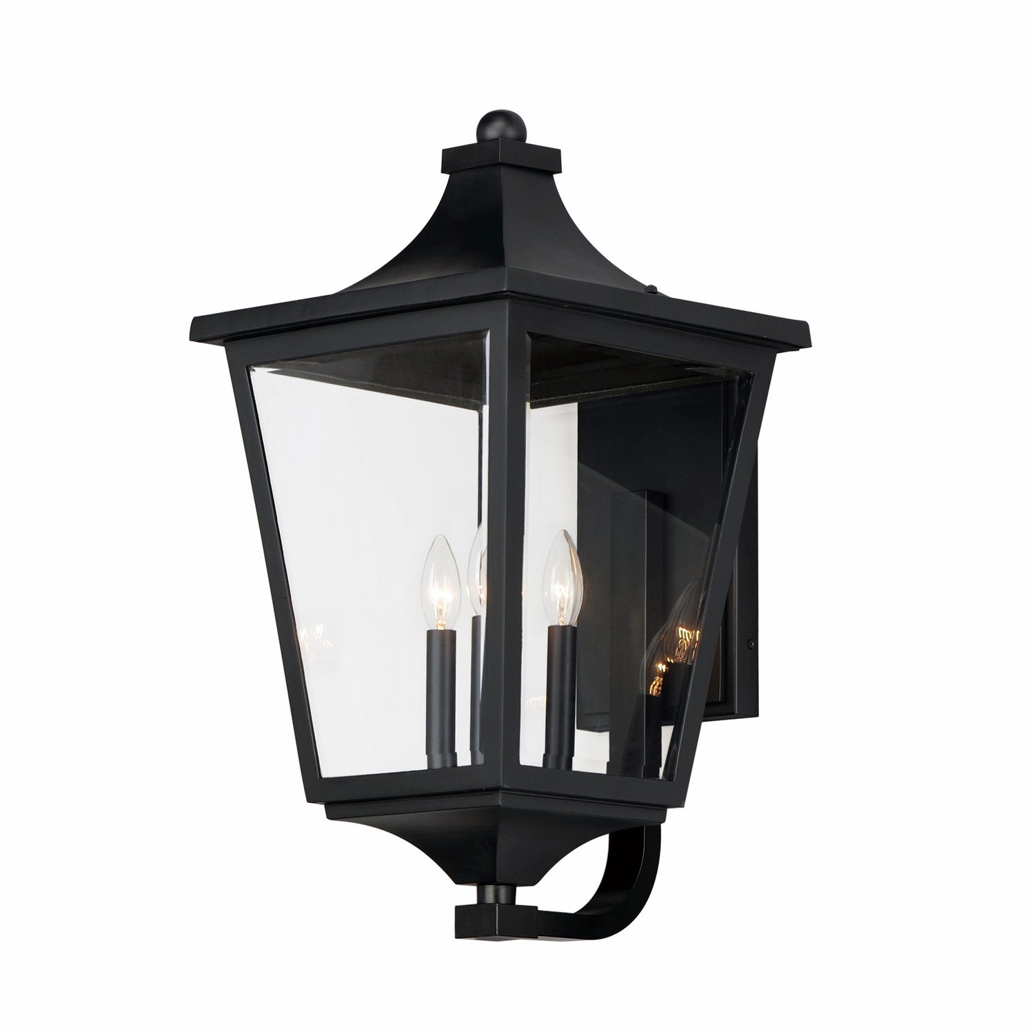 Sutton Place VX Three Light Outdoor Lantern BlackOutdoor wall sconces with motion sensor