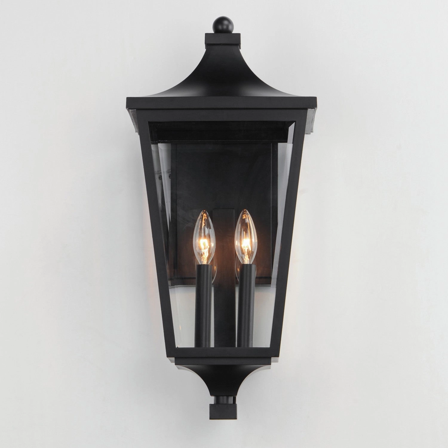 Sutton Place VX Two Light Outdoor Wall Sconce Black