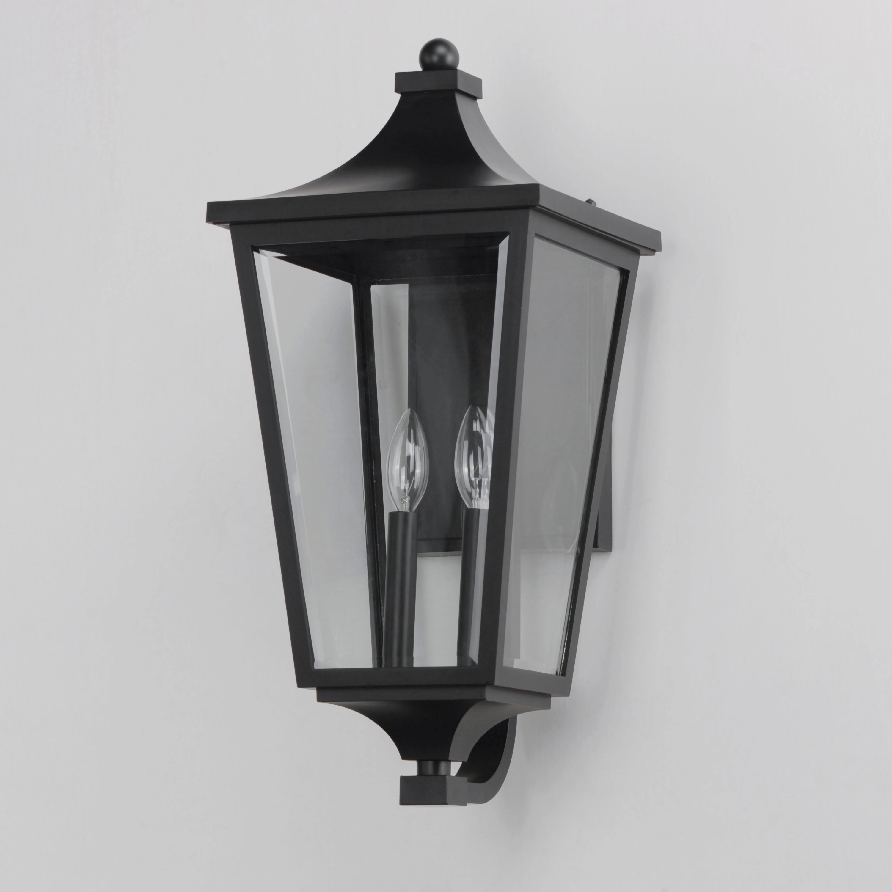 Sutton Place VX Two Light Outdoor Wall Sconce Black