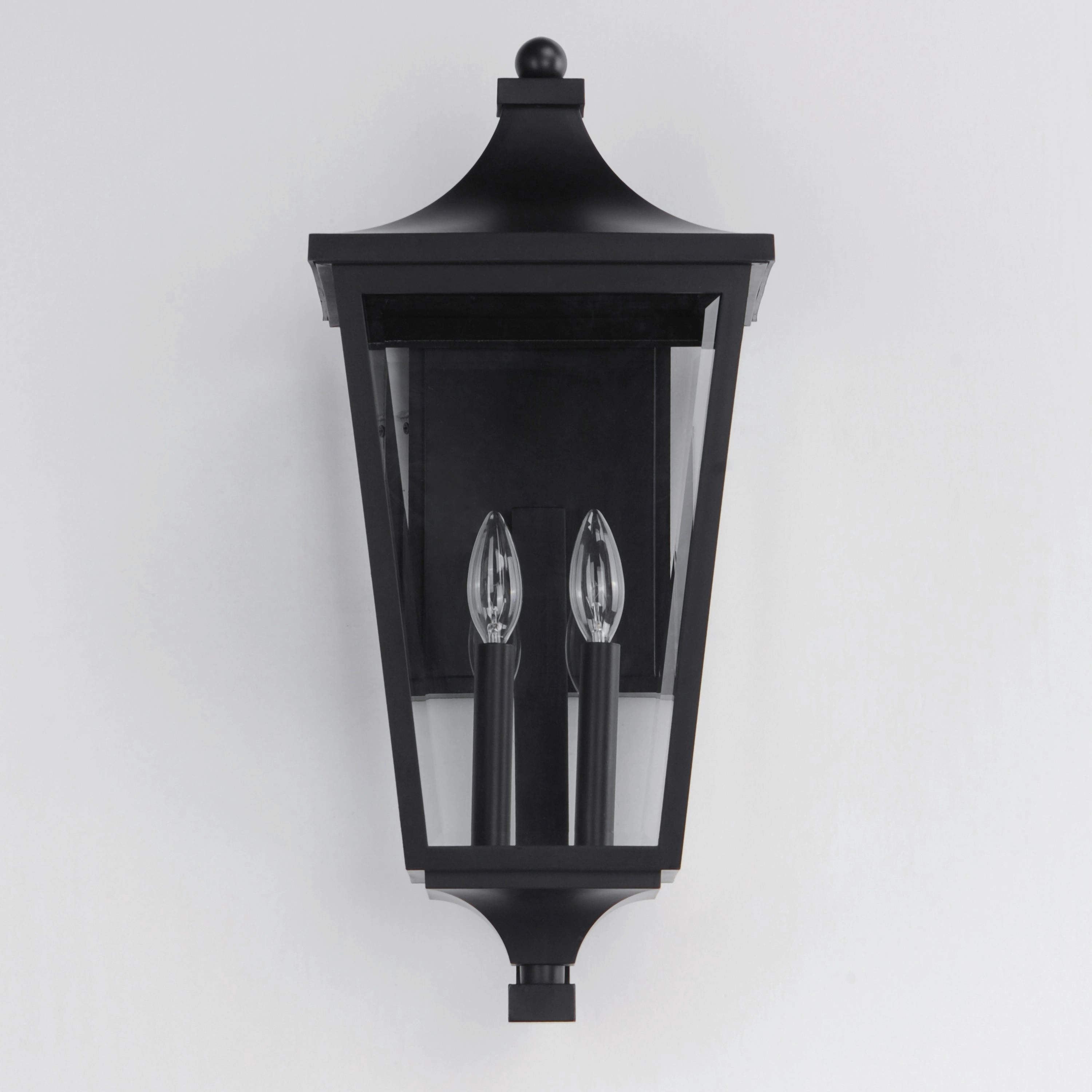 Sutton Place VX Two Light Outdoor Wall Sconce Black