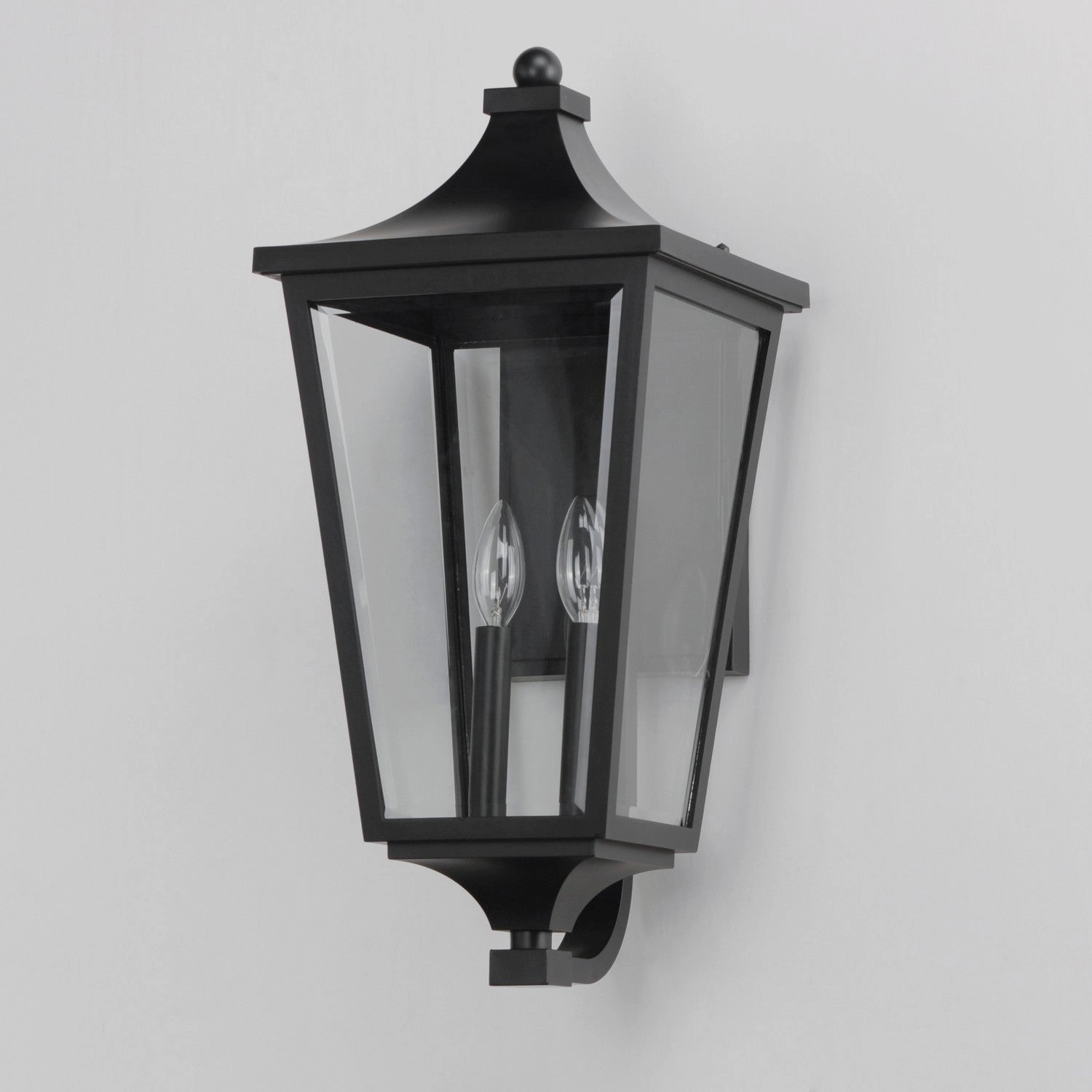 Sutton Place VX Two Light Outdoor Wall Sconce Black