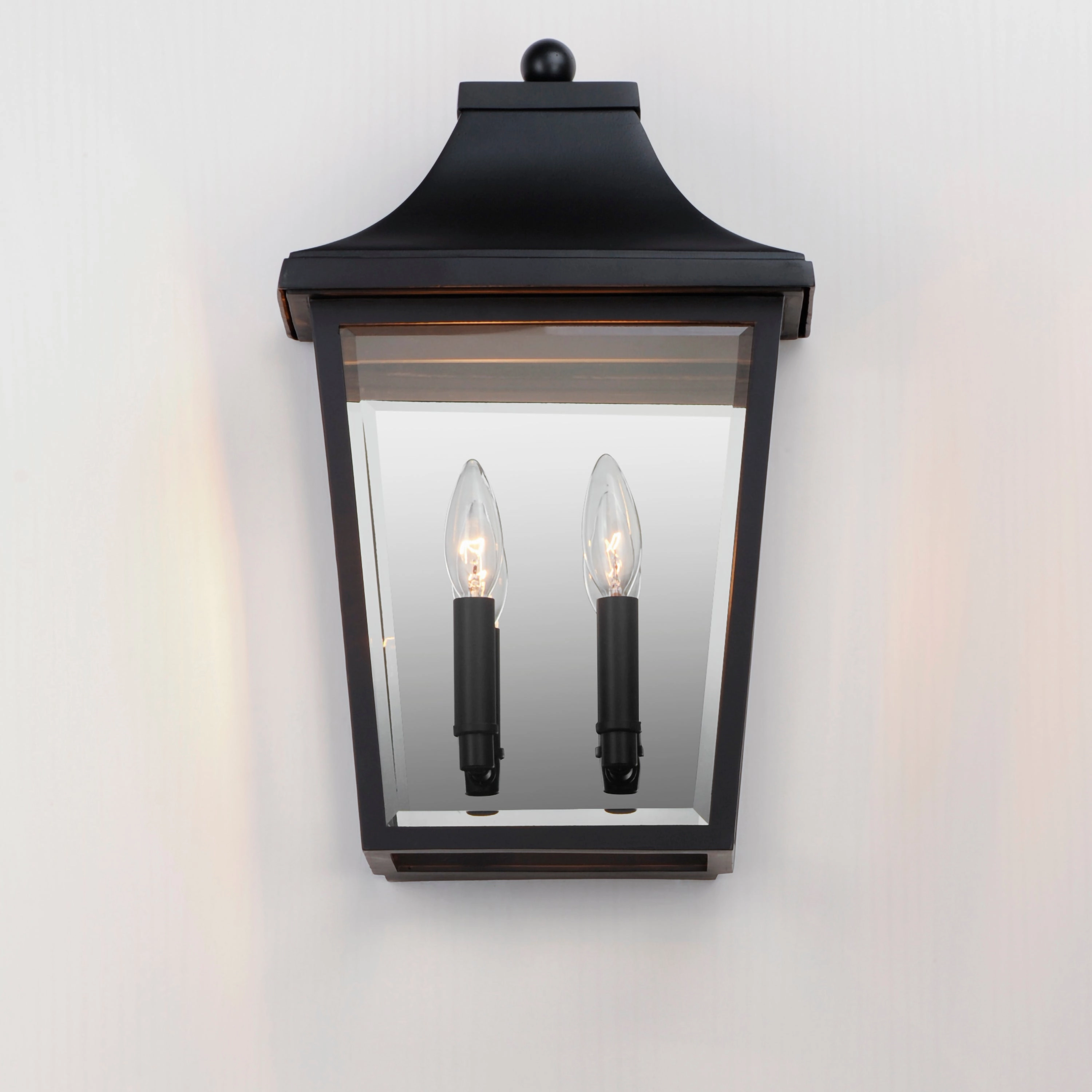 Sutton Place VX Two Light Pocket Sconce Black