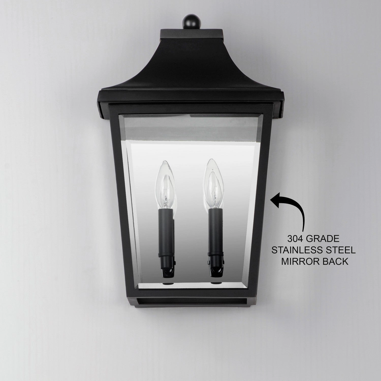Sutton Place VX Two Light Pocket Sconce Black