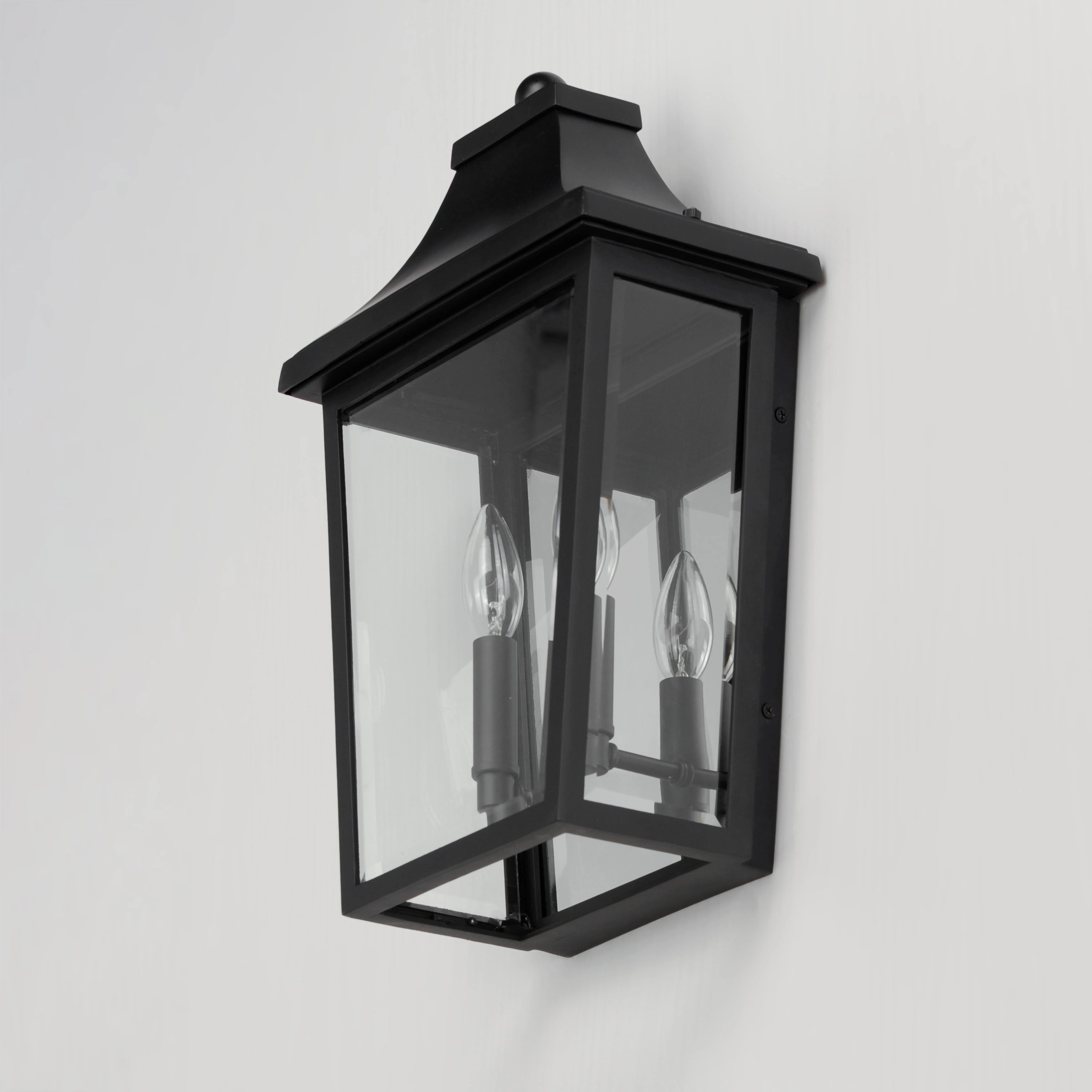 Sutton Place VX Two Light Pocket Sconce Black
