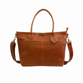 Today Only Hot Sale Last Chance Offer Mally Beula Leather Baby Bag | Toffee
