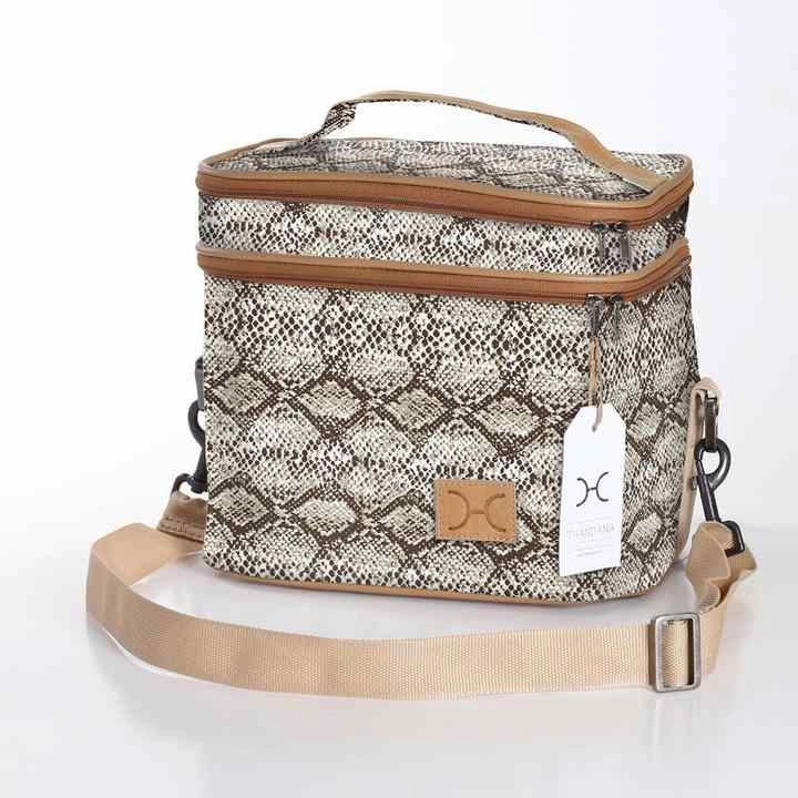 Thandana Laminated Fabric Double Decker Cooler Bag Todays Hot Pick
