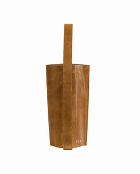 Zemp Picnic 1 Leather Wine Carrier | Waxy Tan Price Drop Today