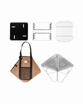 Takibi Fire & Grill Medium essential outdoor cooking accessories kit