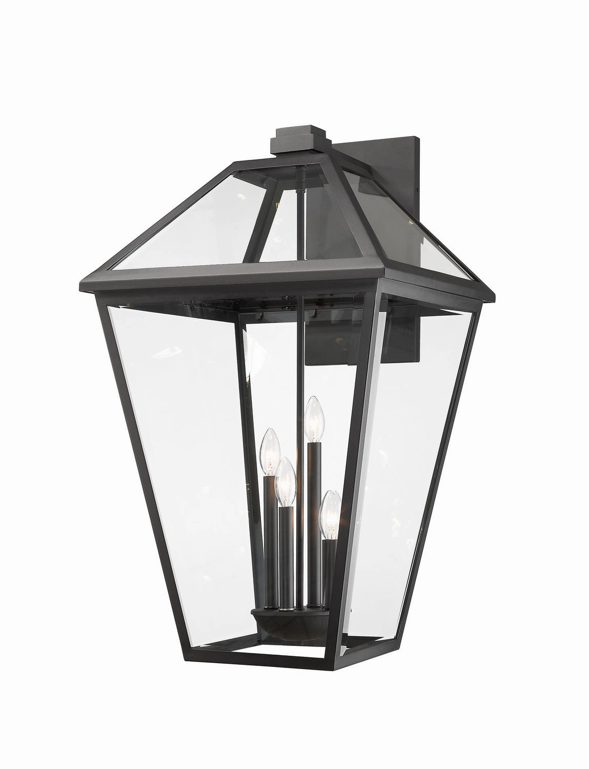 Talbot Four Light Outdoor Wall Light BlackOutdoor wall sconces with motion sensor