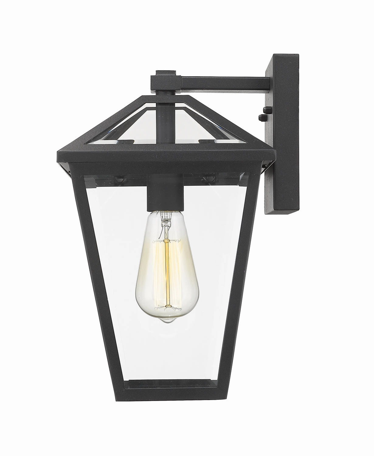 Talbot One Light Outdoor Wall Light Black
