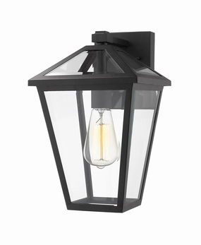 Talbot One Light Outdoor Wall Light BlackOutdoor wall sconces with motion sensor