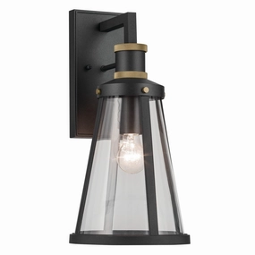 Talman One Light Outdoor Wall Mount Textured BlackOutdoor wall sconces with motion sensor