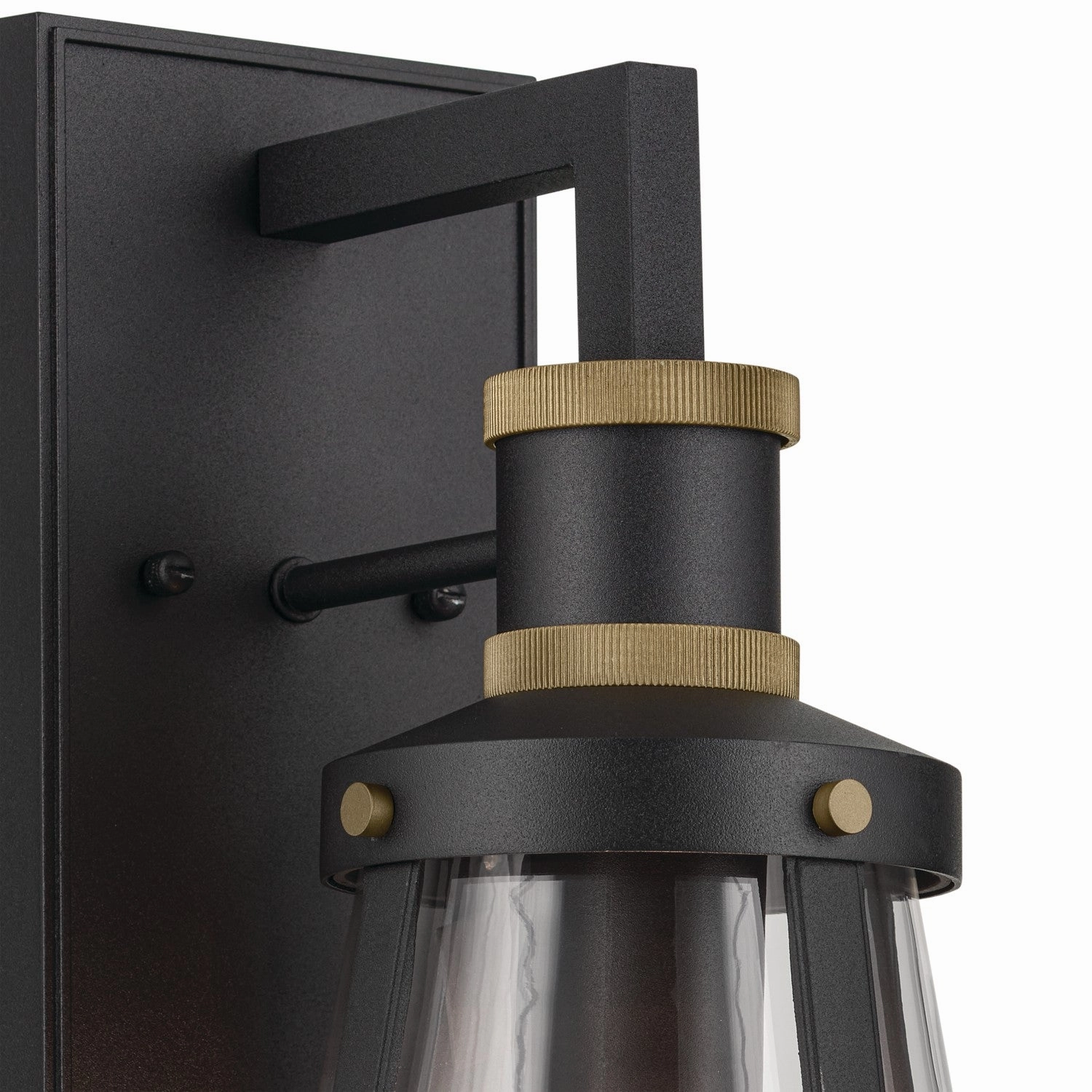 Talman One Light Outdoor Wall Mount Textured Black