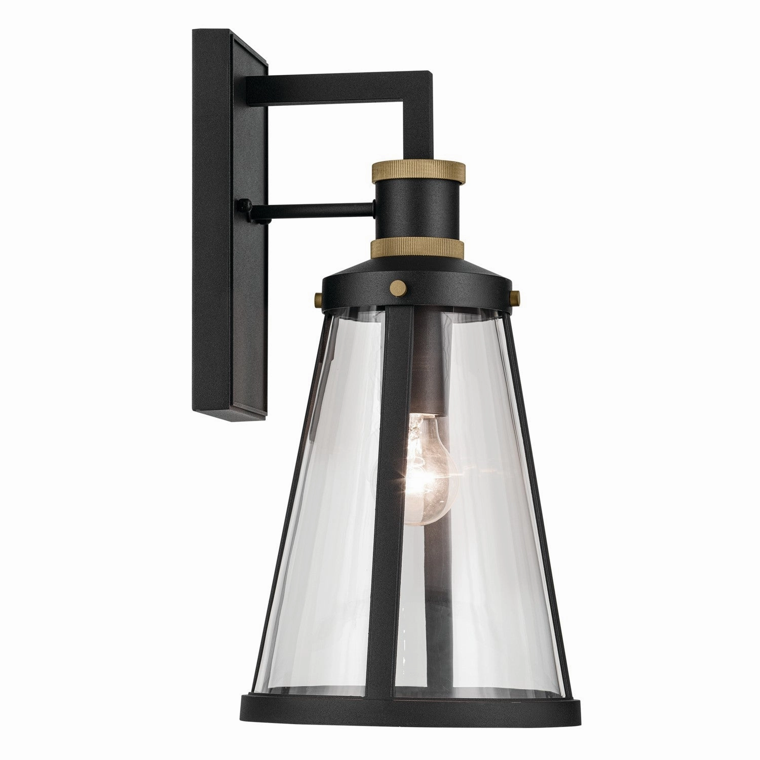 Talman One Light Outdoor Wall Mount Textured Black