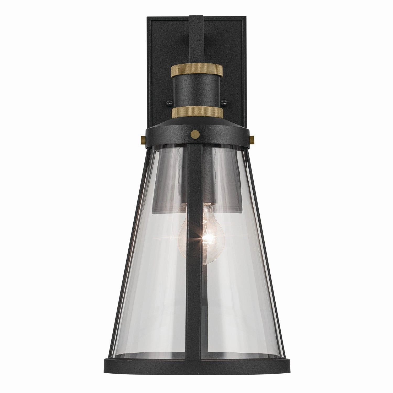 Talman One Light Outdoor Wall Mount Textured Black