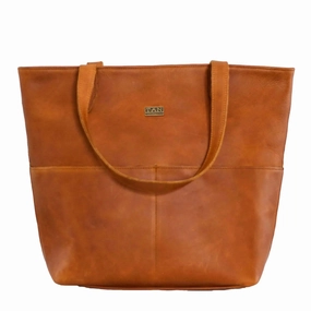 Tan Leather Goods - Emma Leather Handbag | Toffee Clearance Event Today