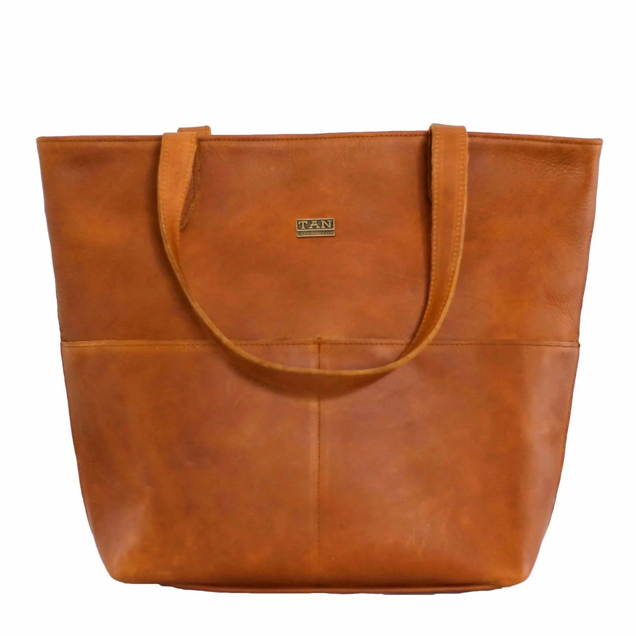 Tan Leather Goods - Emma Leather Handbag | Toffee Clearance Event Today