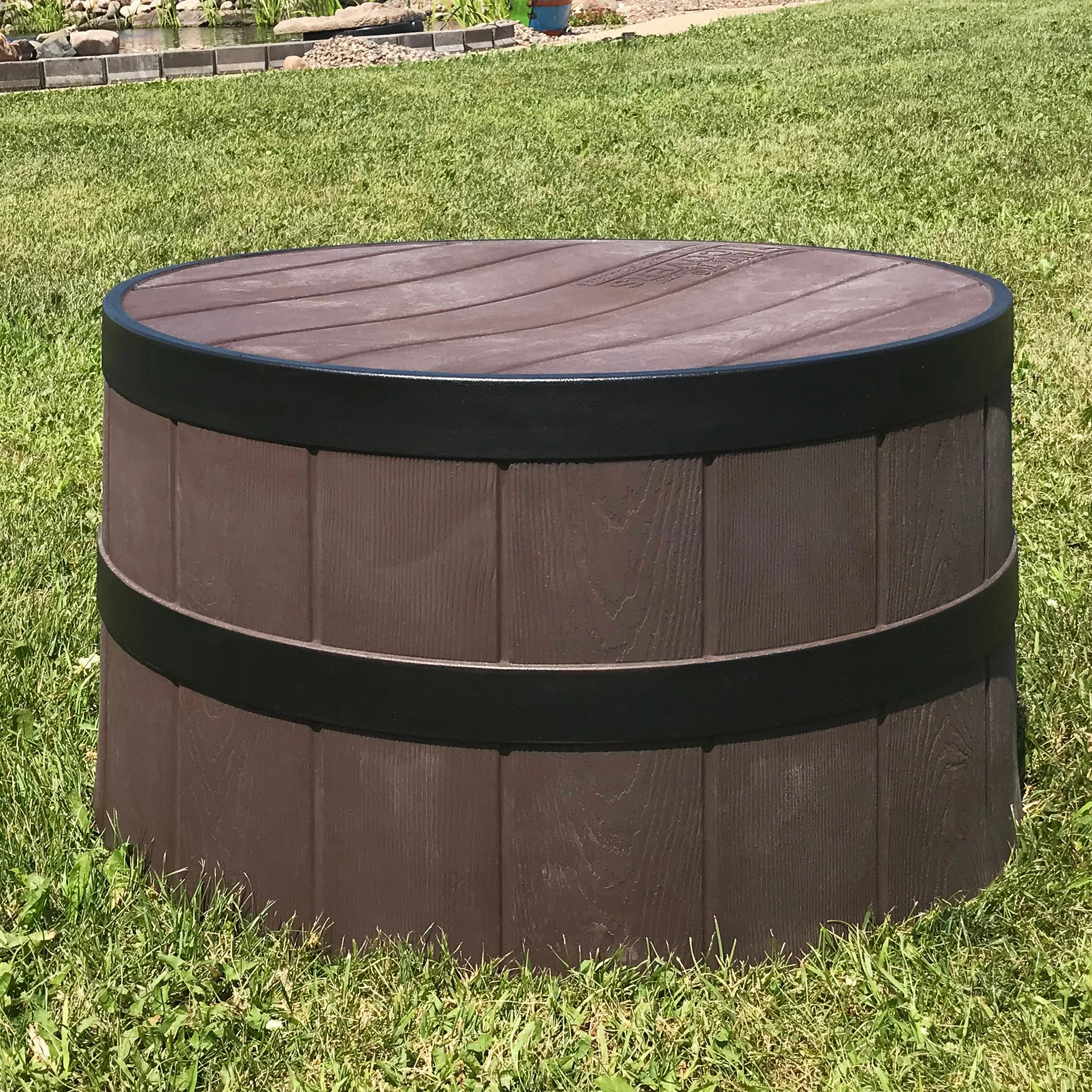 TankTop Covers Whiskey Barrel 31" Flat Top Septic Lid Enclosure