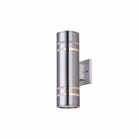 Tay Two Light Outdoor Lantern Brushed NickelOutdoor wall sconces with motion sensor