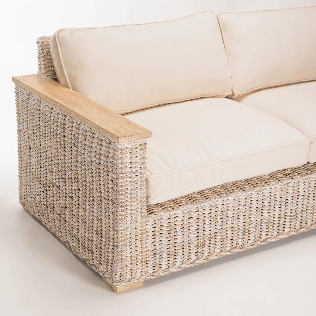 TEGAL KUBU WHITEWASH 2.5 SEATER COUCH