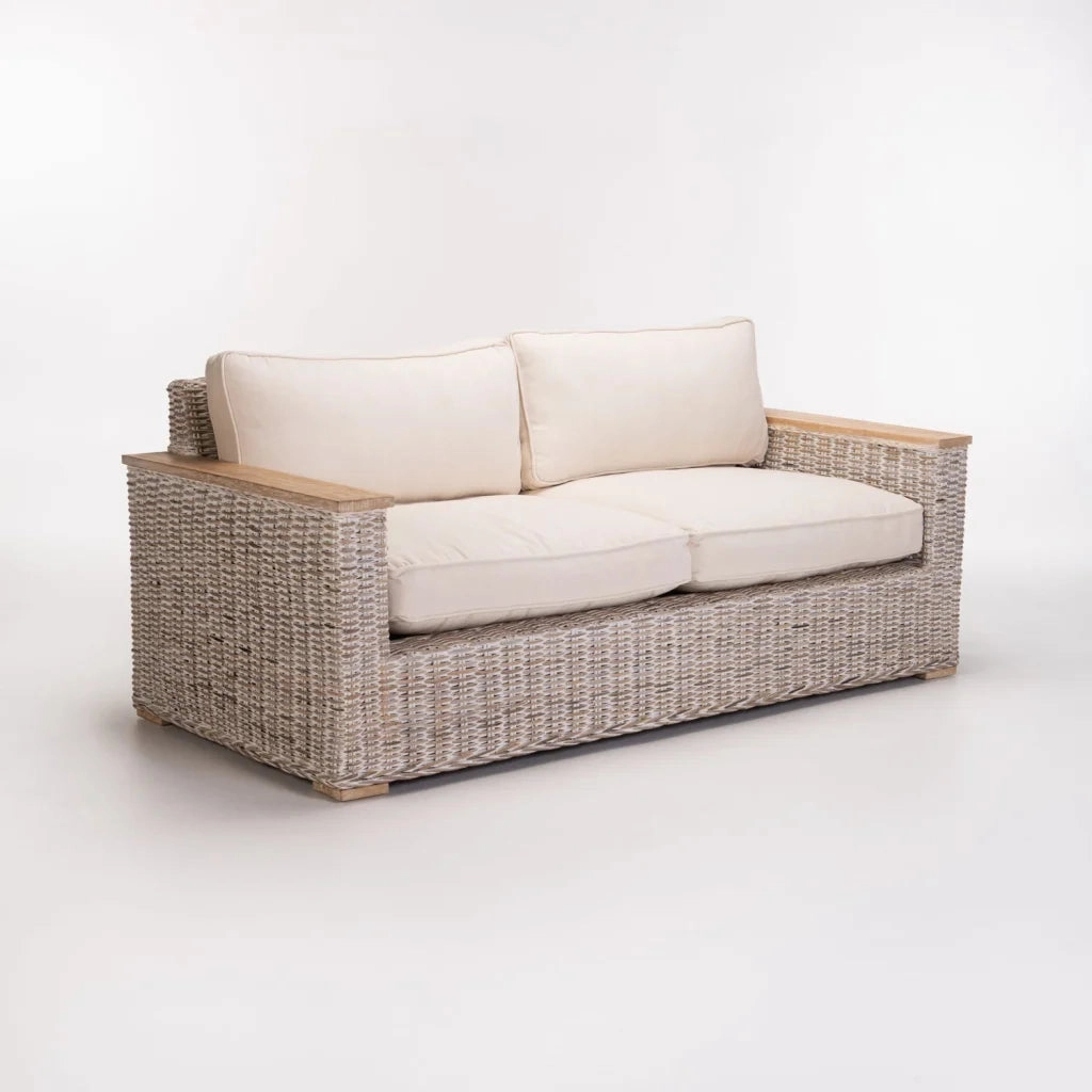TEGAL KUBU WHITEWASH 2.5 SEATER COUCHoutdoor patio furniture set