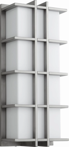 Telshor LED Outdoor Lantern Satin NickelOutdoor wall sconces with motion sensor