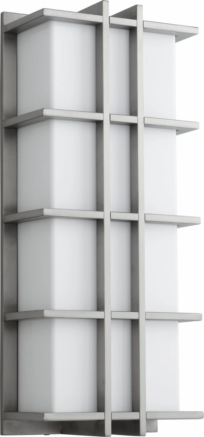 Telshor LED Outdoor Lantern Satin NickelOutdoor wall sconces with motion sensor