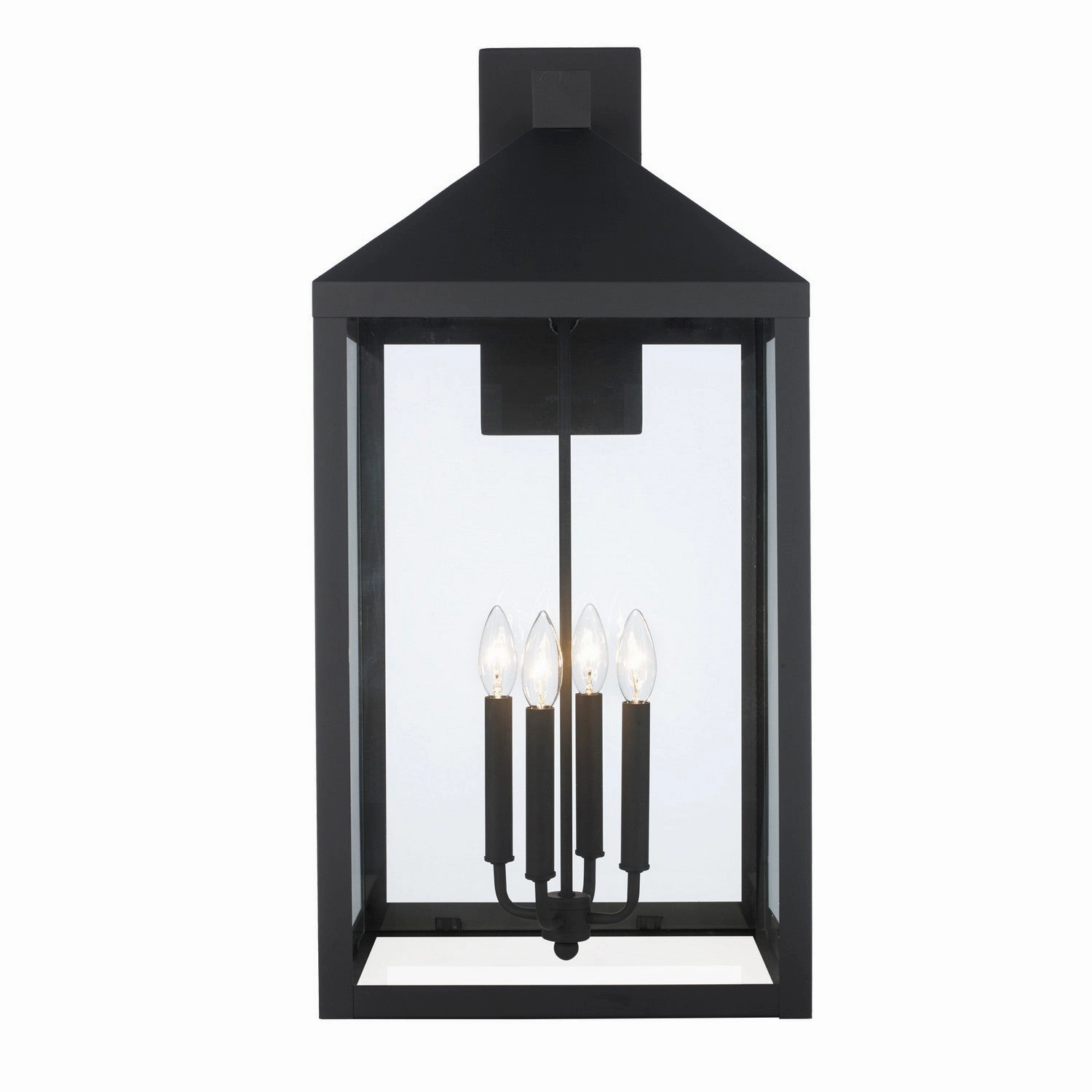 Tempest Four Light Outdoor Wall Mount BlackOutdoor wall sconces with motion sensor